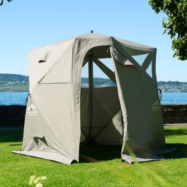 Swiss Alpine Sauna - Saunazelt Penta Wunschfarbe