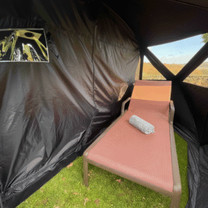 Starterkit Hyperion (2026): Saunazelt Hyperion + Saunaofen Nebula + Steinkorb Nova