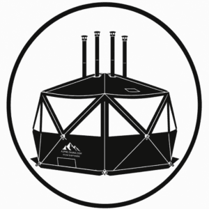 Illustration des Saunazelt Titan für die technischen Spezifikationen